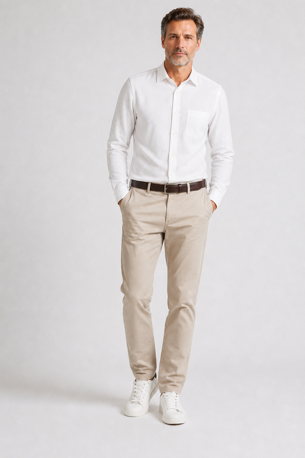 Chemise Unie Blanc