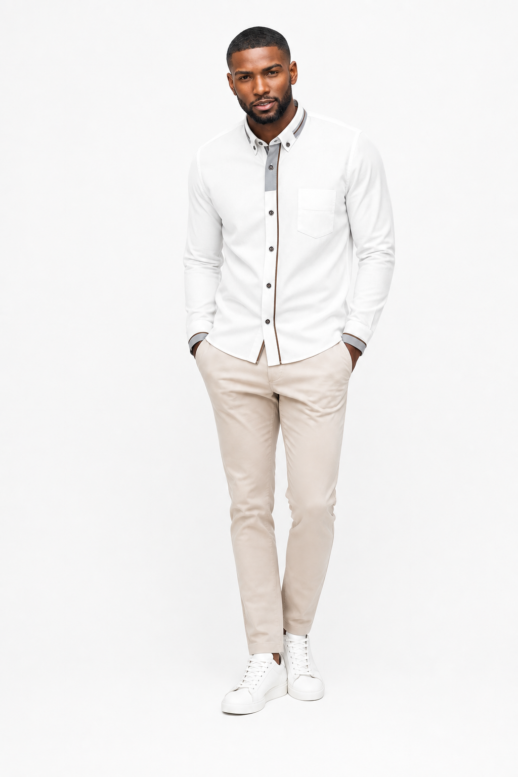 Chemise Unie Ecru
