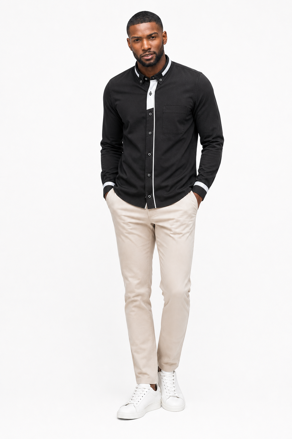 Chemise Unie Noir