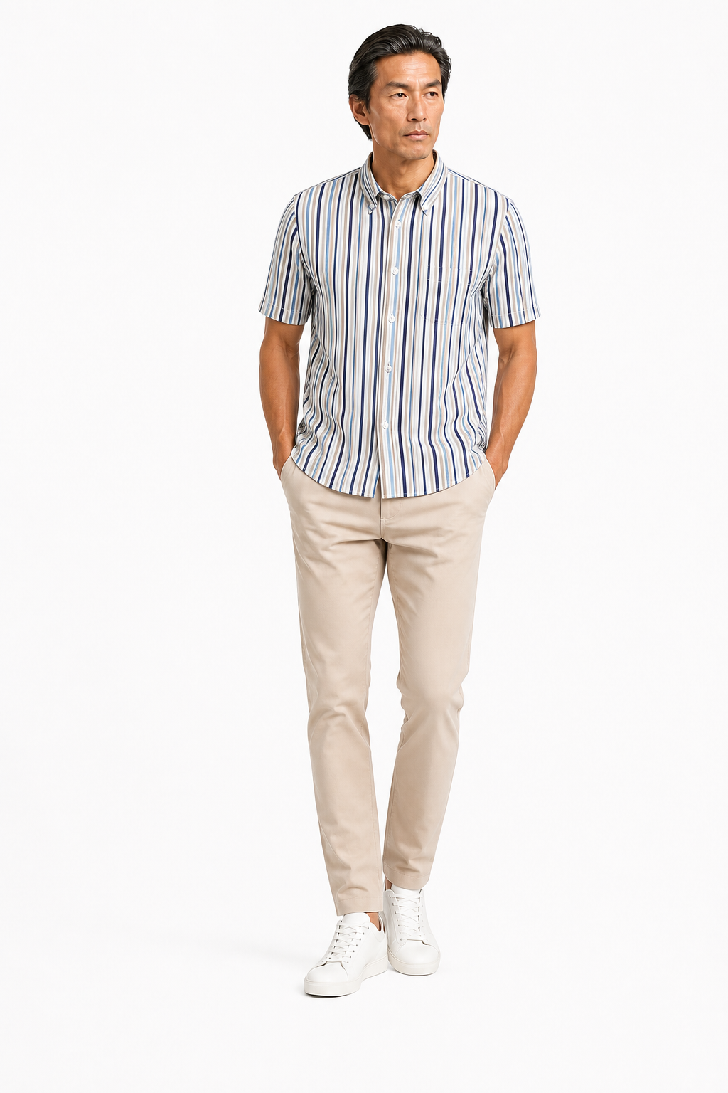 Chemise Rayee Multicolore Ciel