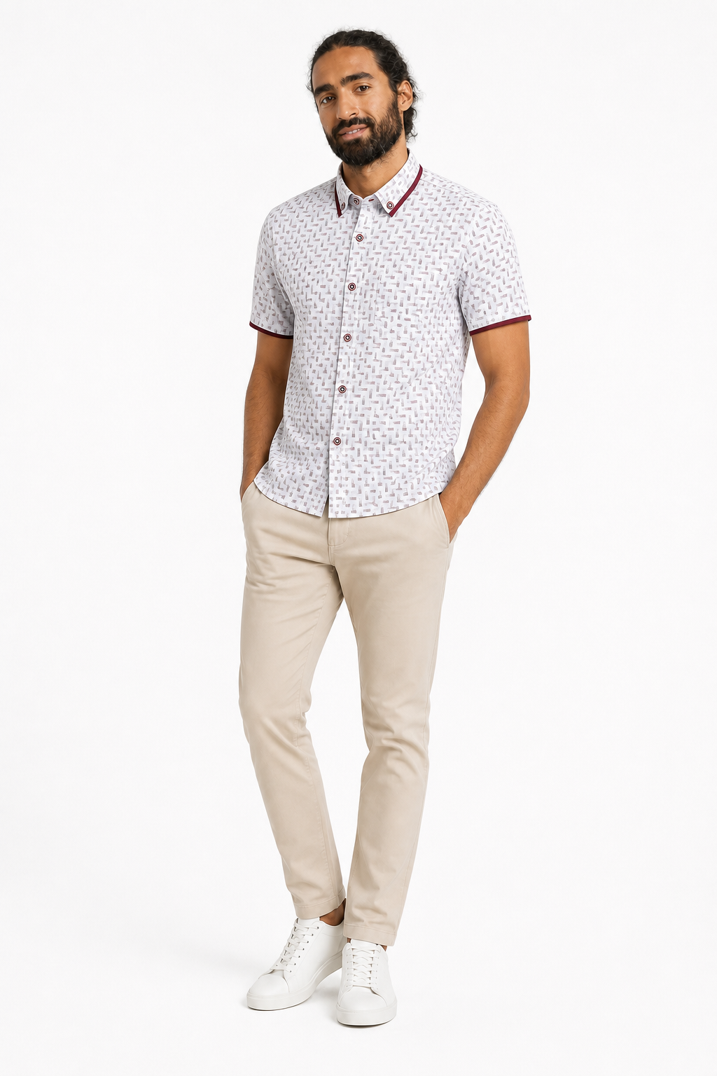 Chemise Imprimee Rouge