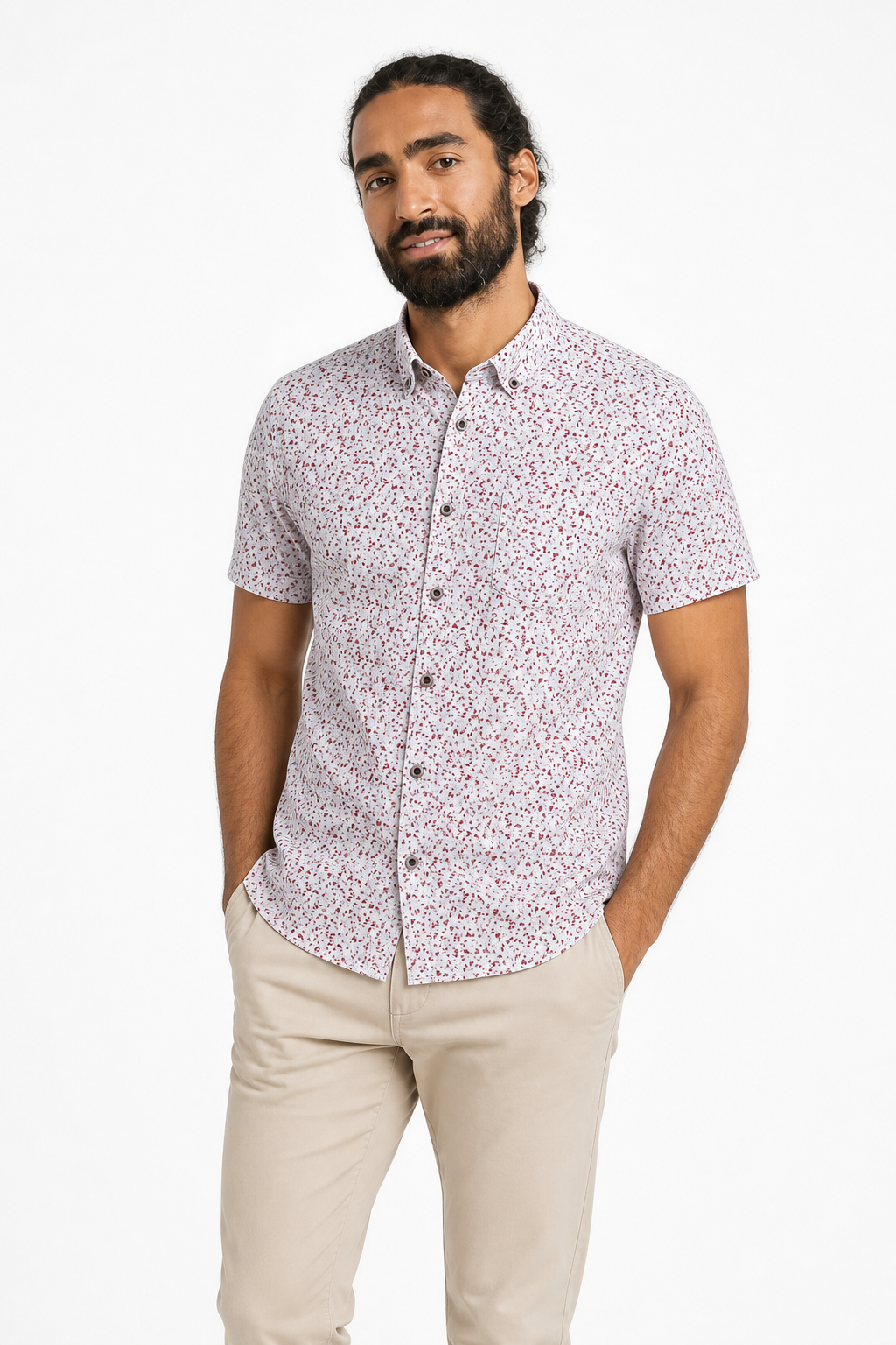 Chemise Imprimee Rouge