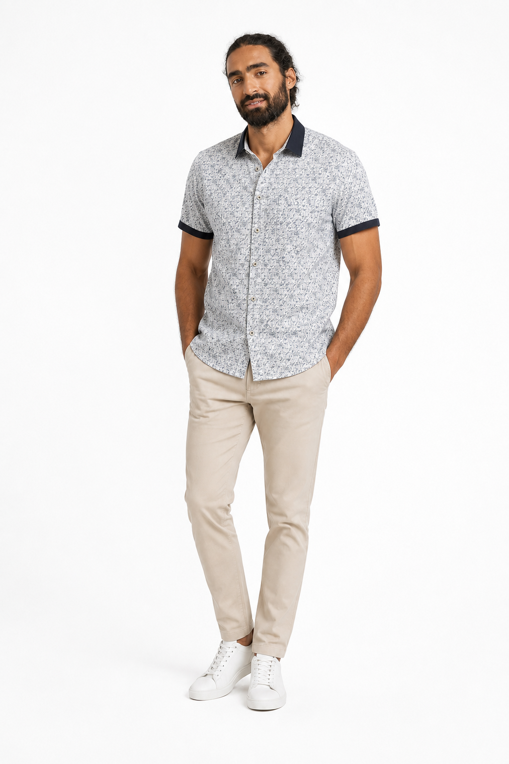 Chemise Imprimee Marine