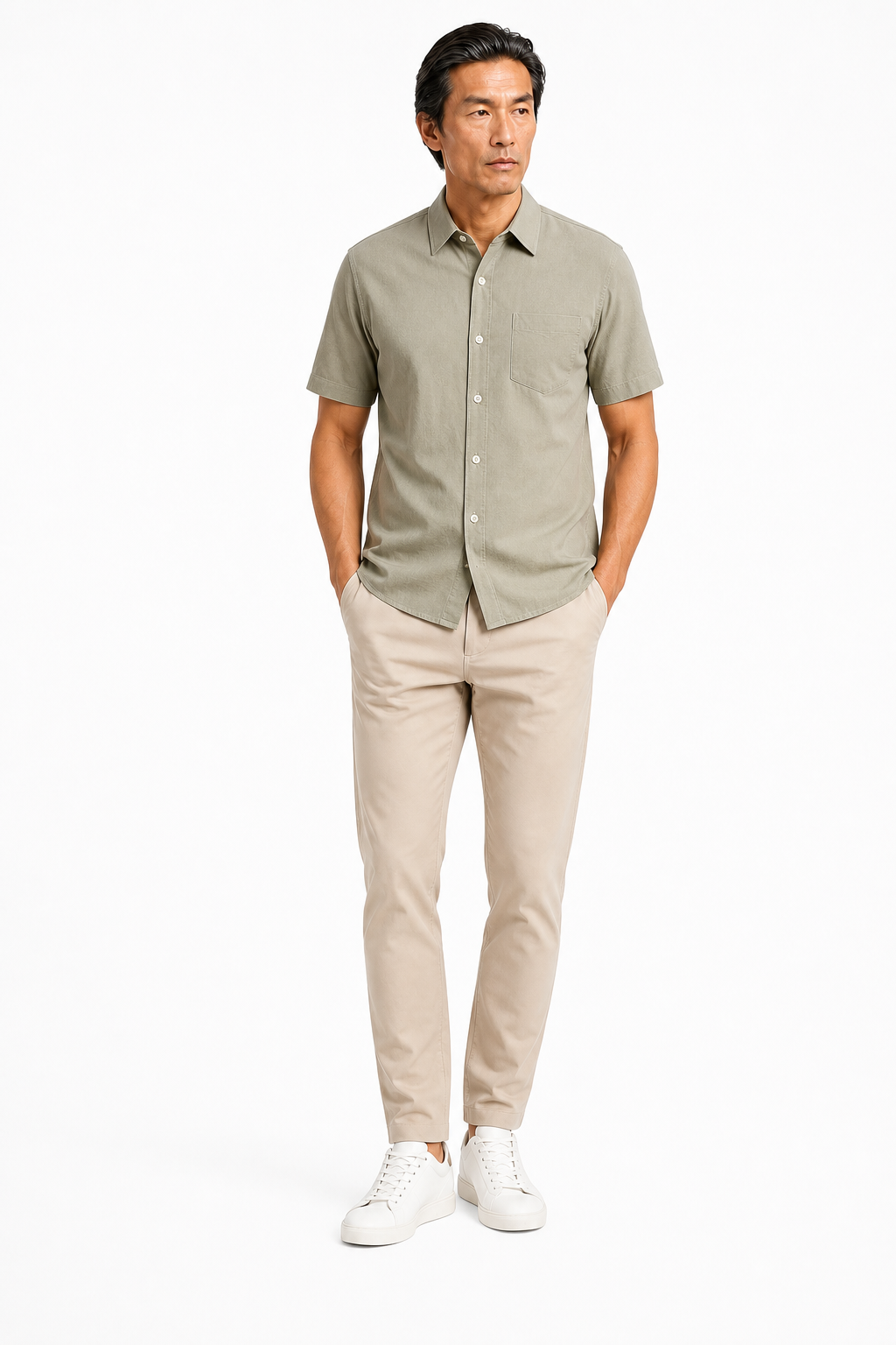 Chemise Unie Kaki