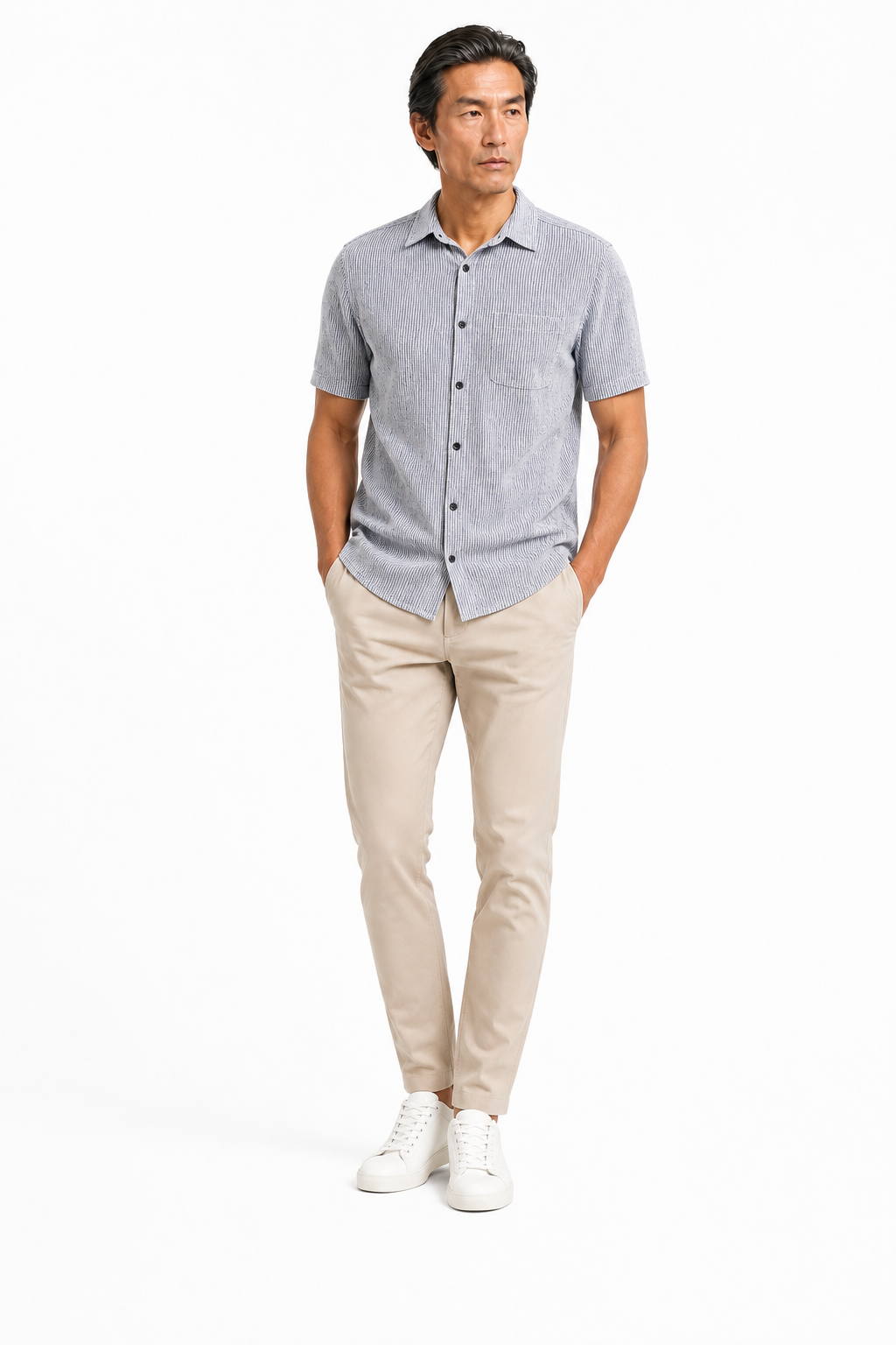 Chemise Imprimee Bleu