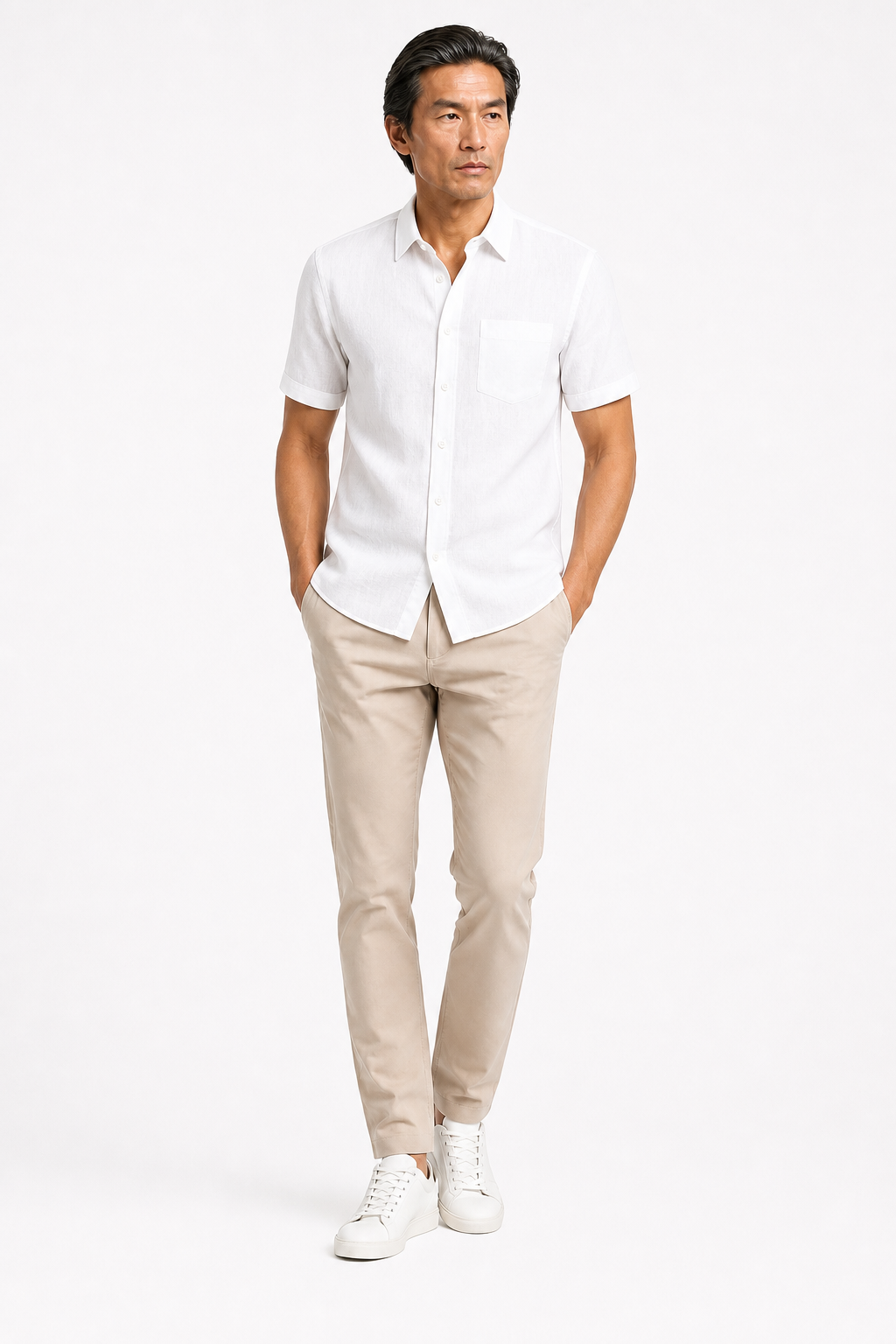 Chemise Unie Blanc
