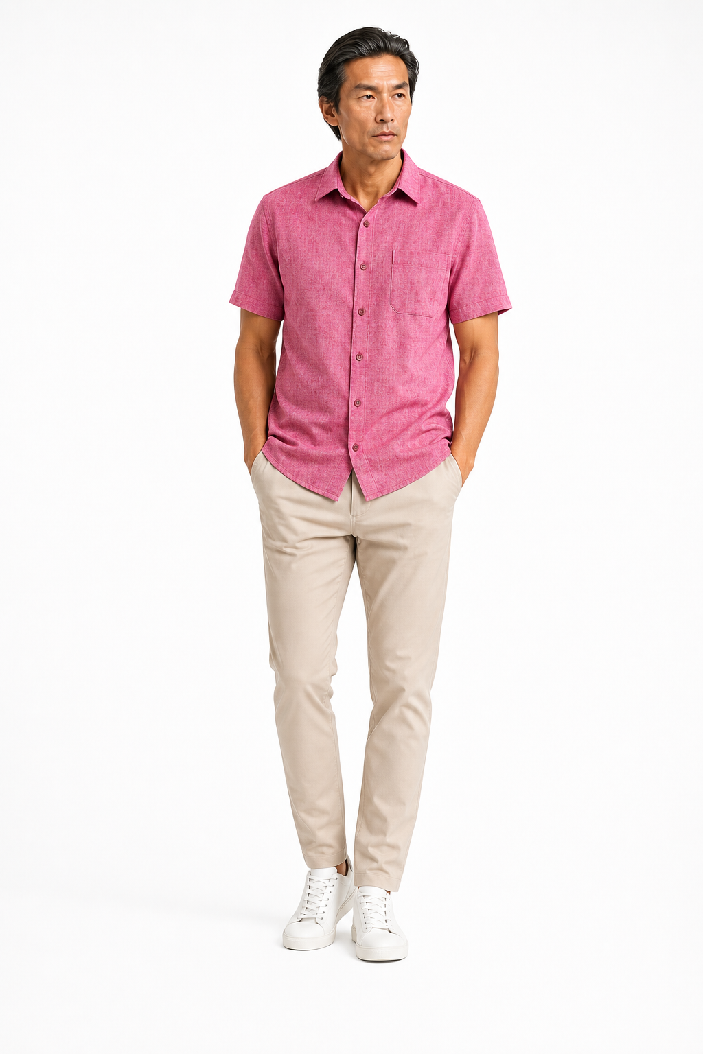 Chemise Unie Rouge