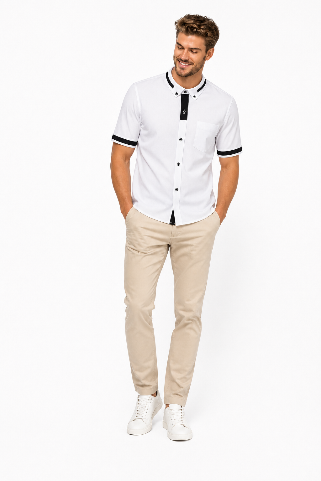 Chemise Unie Blanc