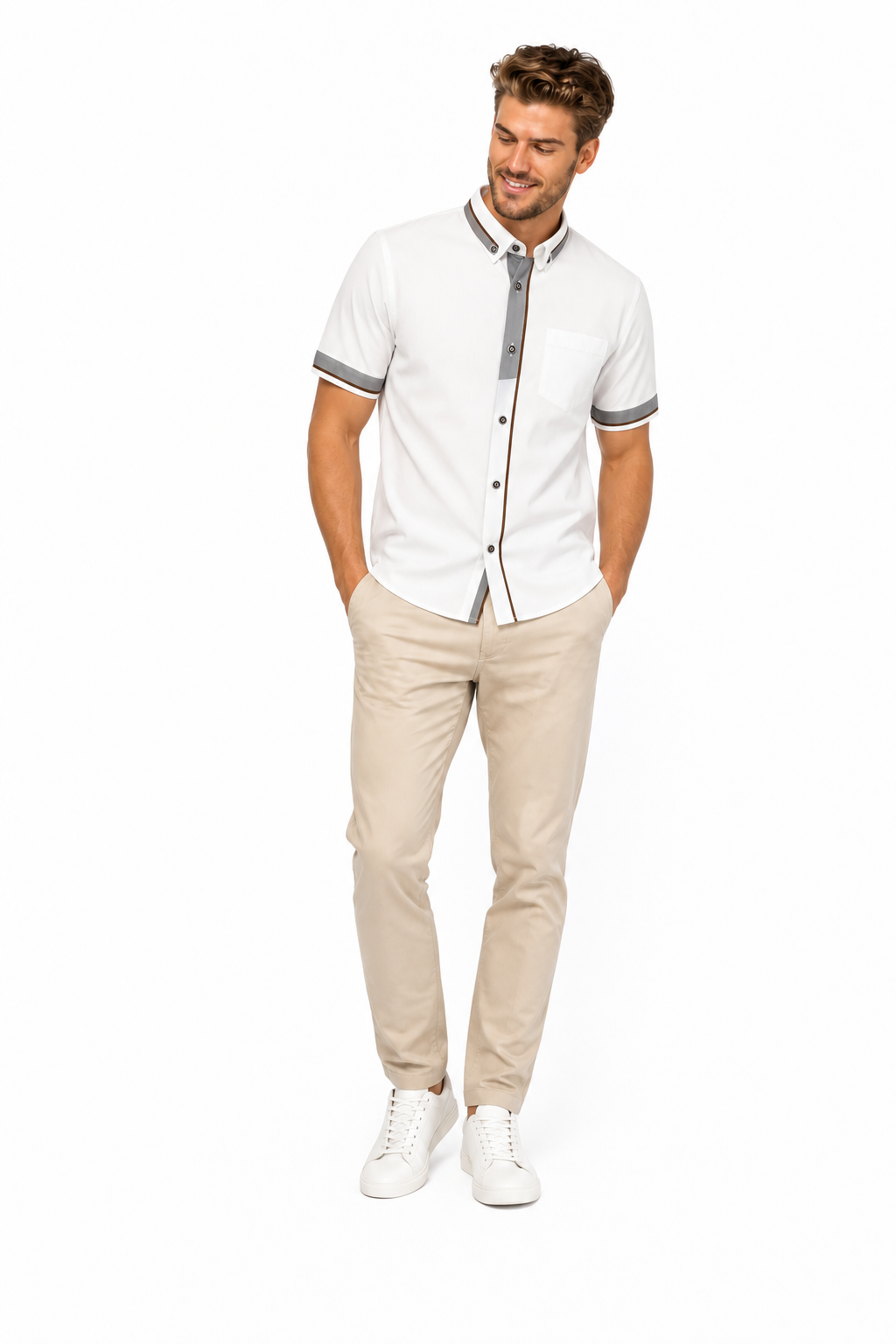 Chemise Unie Ecru