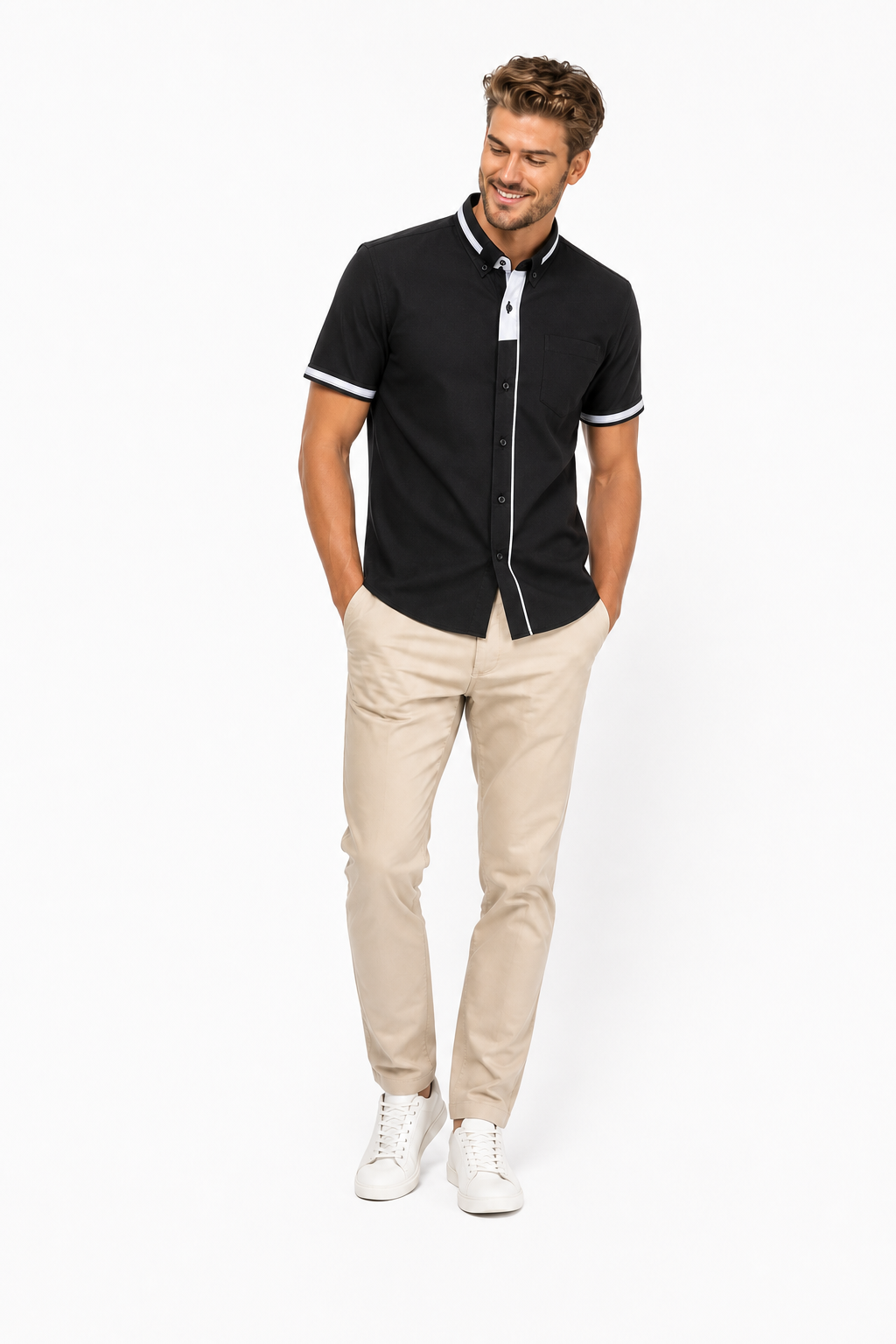 Chemise Unie Noir