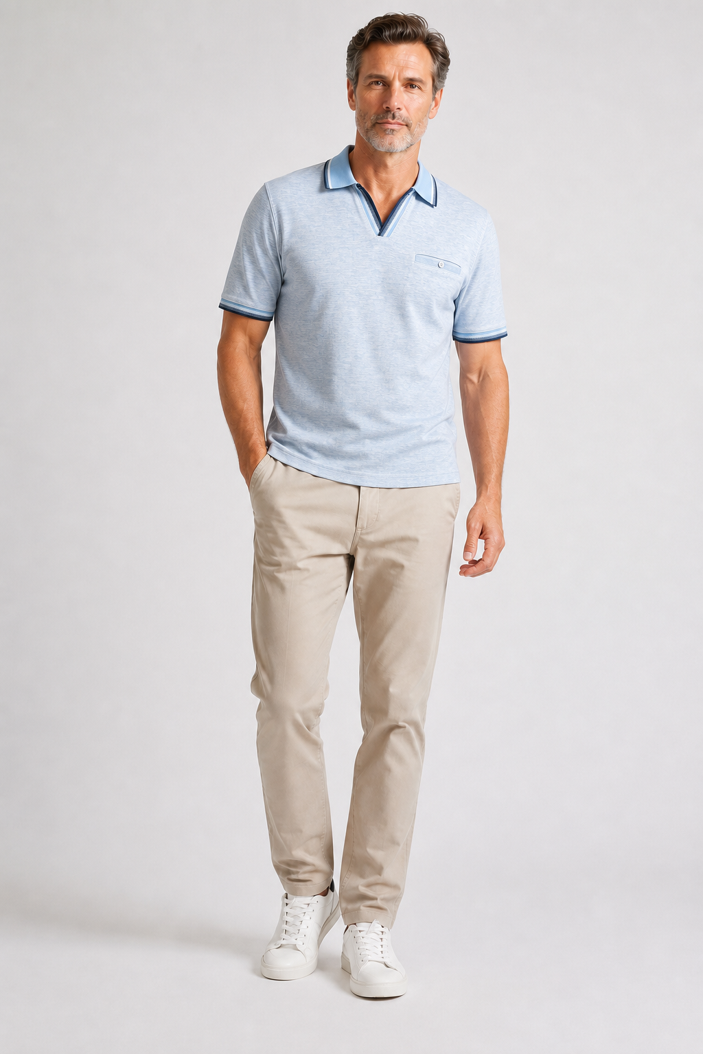Polo Col Ouvert Ciel