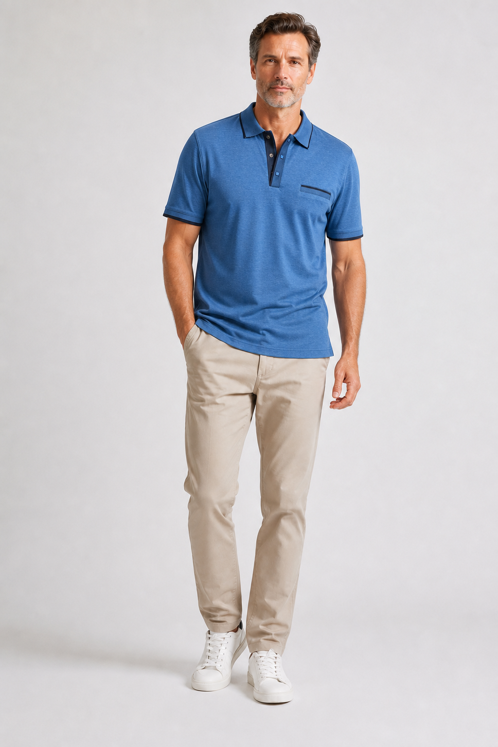 Polo Col Polo Indigo