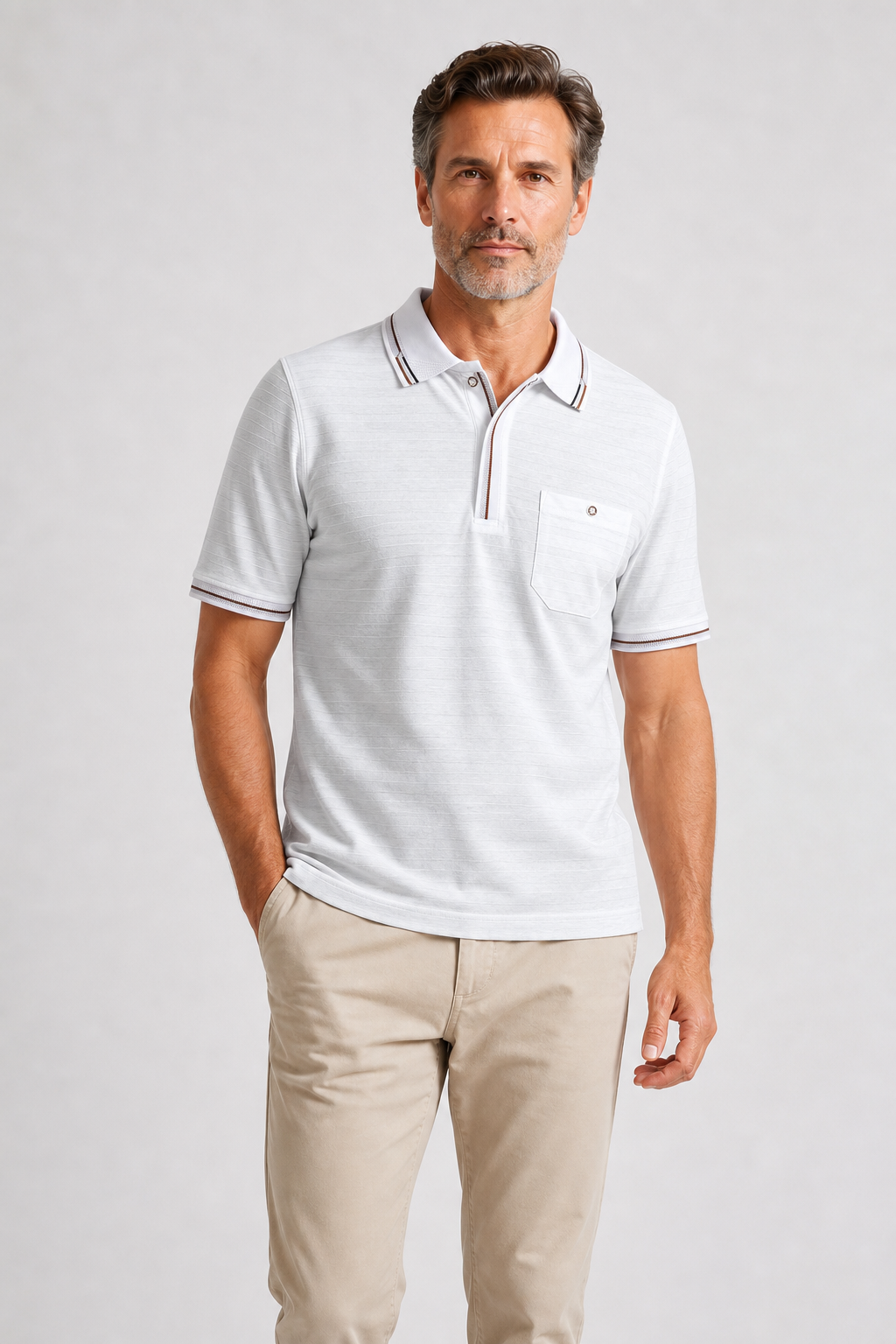 Polo Col Polo Blanc