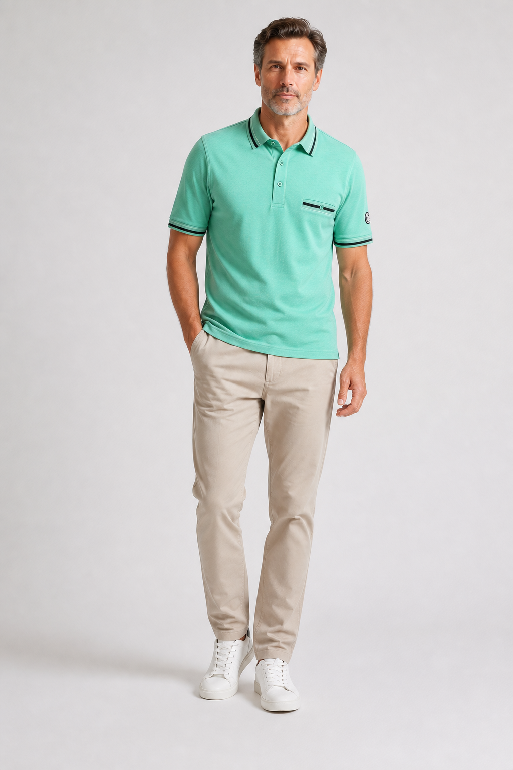 Polo Col Polo Vert